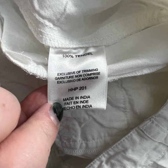 House of Harlow 1960‎ White Cropped Drawstring Pants Size US Small - Picture 10 of 12